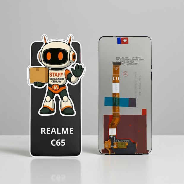 Pantalla Compatible Realme C65  Alta Calidad Premium Negro