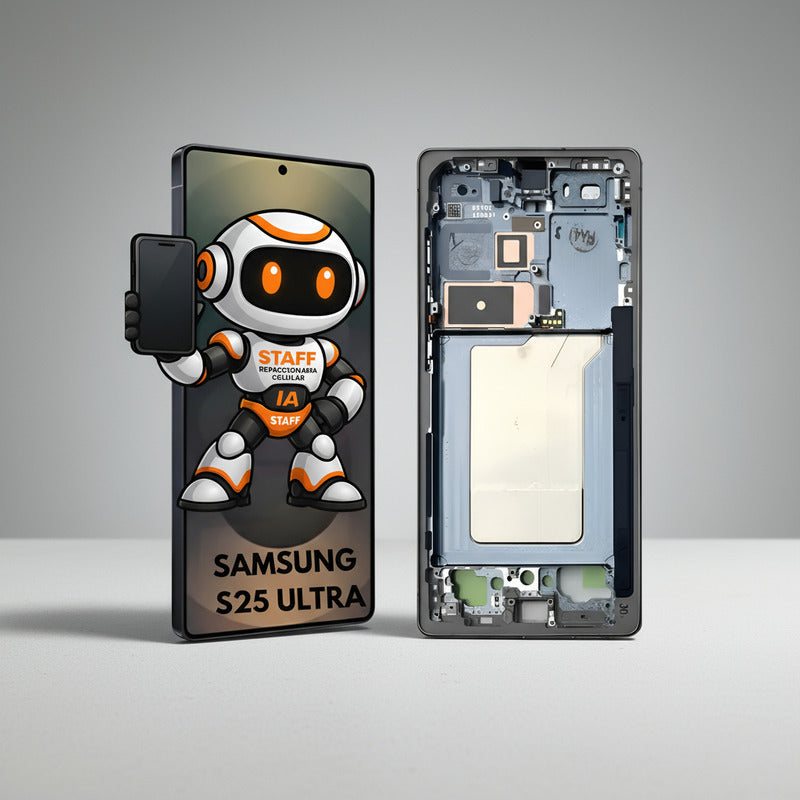 Pantalla Display Premium S25 Ultra Táctil Samsung Con Marco Negro