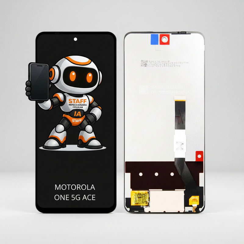 Pantalla Compatible Motorola One 5g Ace Calidad Premium Negro