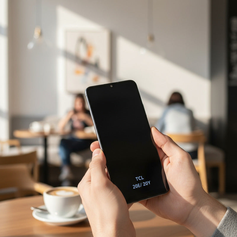 Pantalla Compatible  Tcl 20e Tcl 20y Calidad Premium Negro