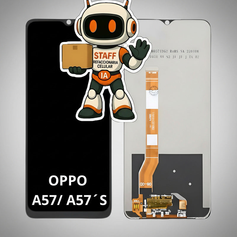 Pantalla Compatible Oppo A57 / A57s  Alta Calidad Premium Negro