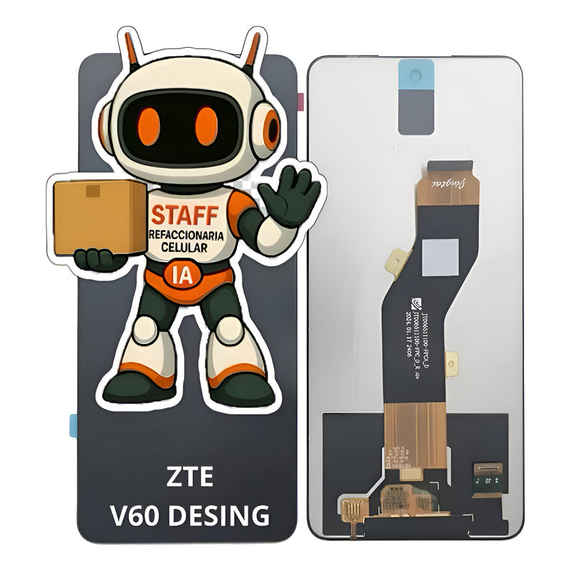 Pantalla Compatible Zte V60 Desing Alta Calidad Premium Negro