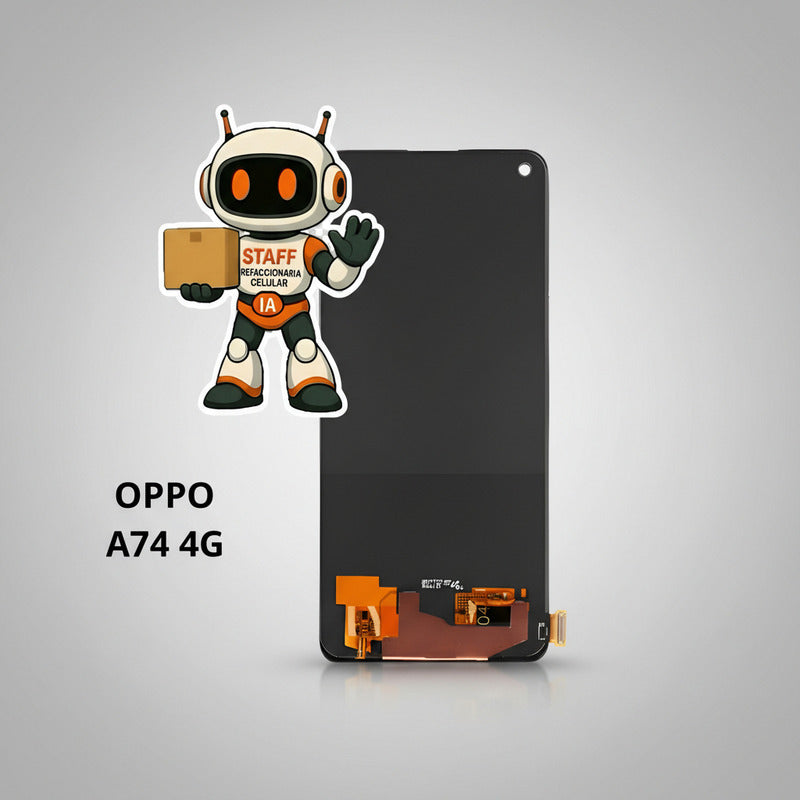 Pantalla Compatible Oppo A74 4g Oled  Calidad Premium Negro