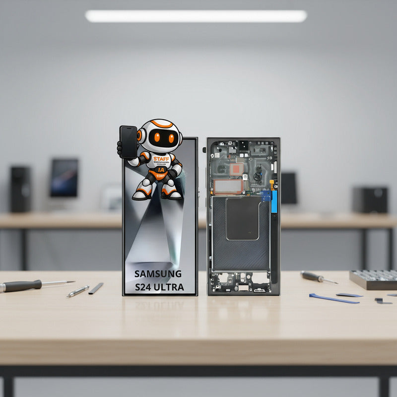 Pantalla Compatible Samsung S24 Ultra Marco Premium Negro