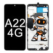 Pantalla Samsung A22 4g Incell C/ Marco A225 Calidad Premium Negro
