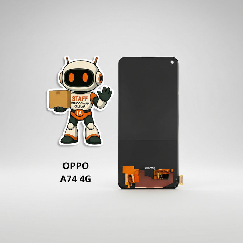 Pantalla Compatible Oppo A74 4g Oled  Calidad Premium Negro