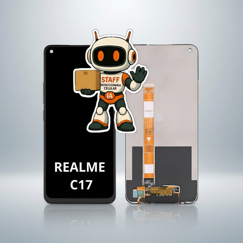 Pantalla Compatible Realme C17 Alta Calidad Premium Negro