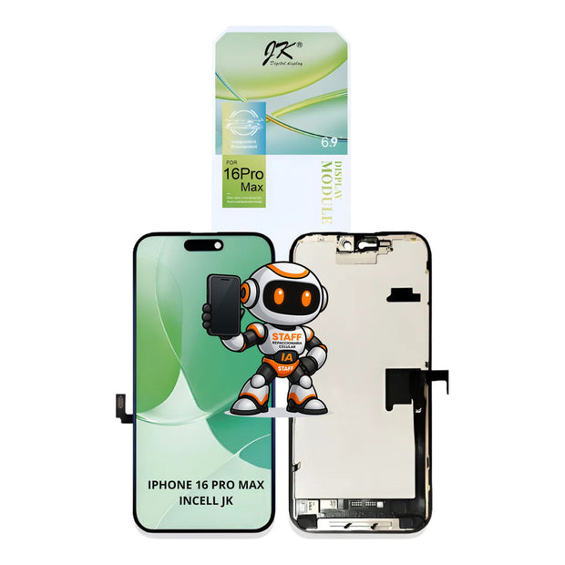 Pantalla iPhone 16 Pro Max Incell Jk Alta Calidad Premium Negro