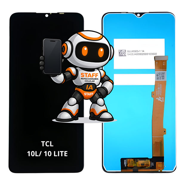 Pantalla Compatible Tcl 10l 10 Lite T770h, Calidad Premium Negro