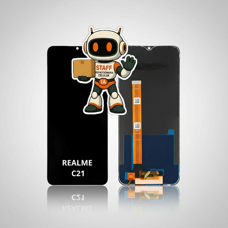 Pantalla Compatible Realme C21 Alta Calidad Premium Negro