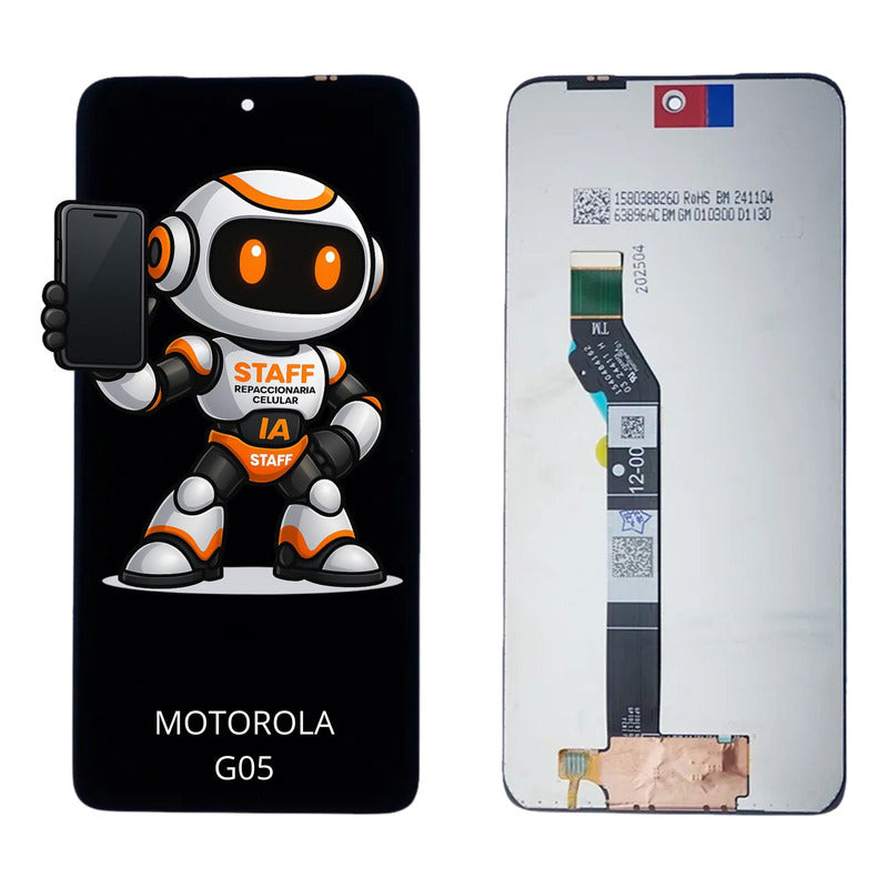 Pantalla Motorola G05 Xt2523 Alta Calidad Premium Negro