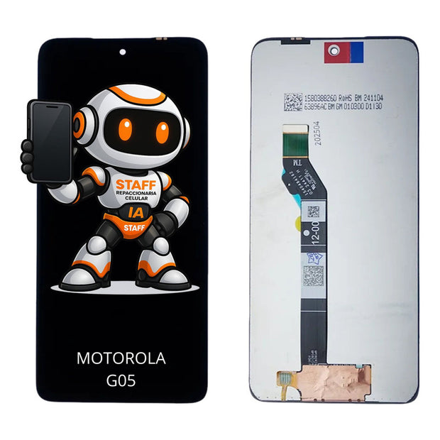 Pantalla Motorola G05 Xt2523 Alta Calidad Premium Negro