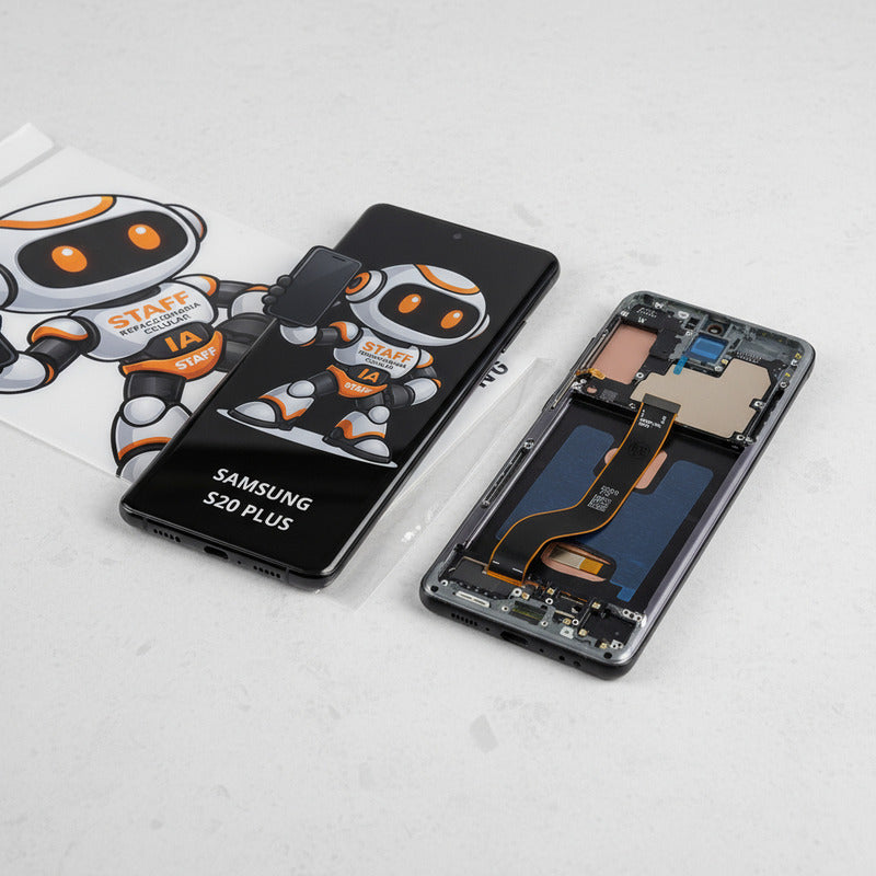 Pantalla Pantalla Con Marco Staff Cedis S20 Plus G985f Negro