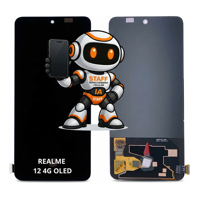 Pantalla Compatible Realme 12 4g Oled Alta Calidad Premium Negro