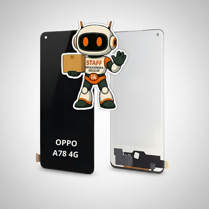 Pantalla Compatible Oppo A78 4g Módulo Táctil Incell Negro