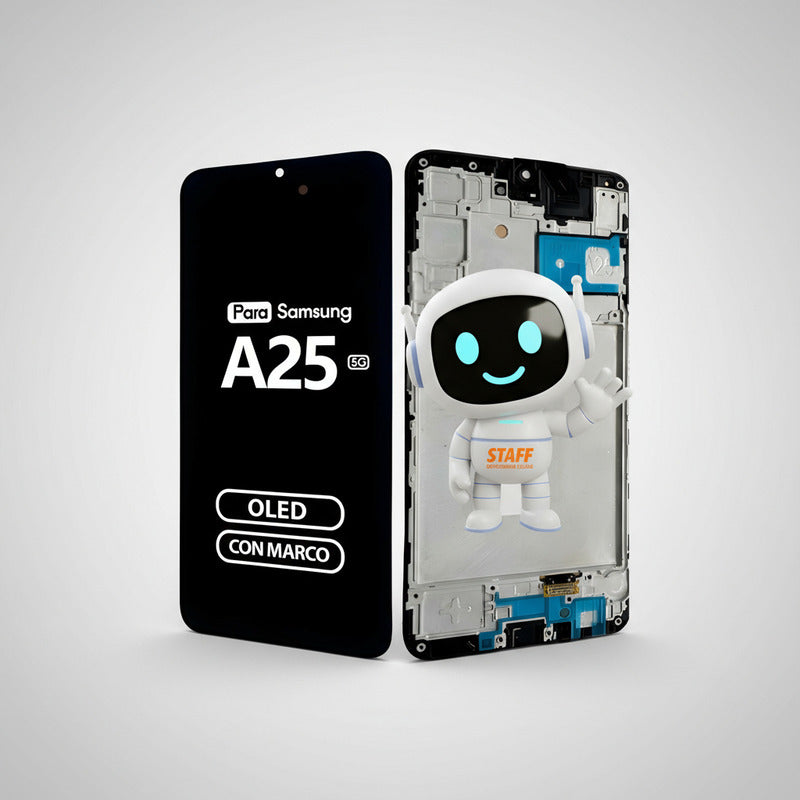 Pantalla Display Para Samsung A25 5g A256 Oled Marco Premium Negro
