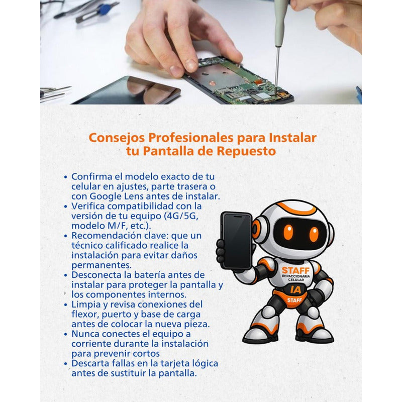 Pantalla Samsung Note 8  Con Marco Alta Calidad Con Marco Negro