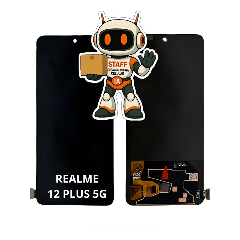 Pantalla Realme 12 Plus 5g Rmx3867 Oled Marco Alta Calidad Negro