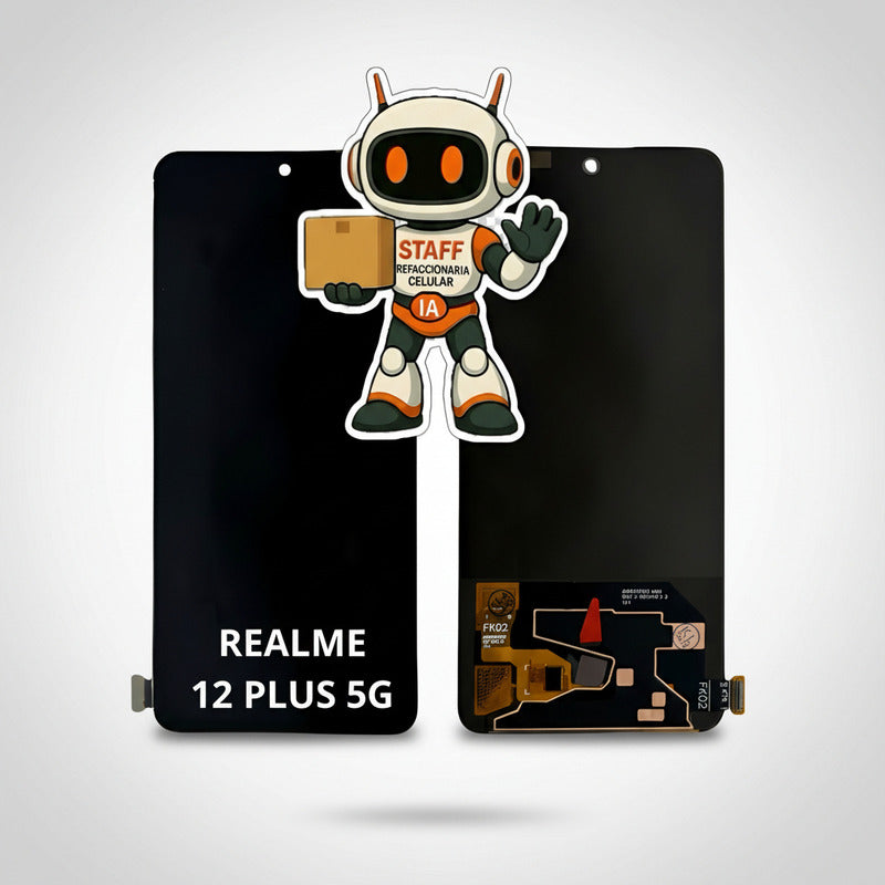 Pantalla Realme 12 Plus 5g Rmx3867 Oled Marco Alta Calidad Negro