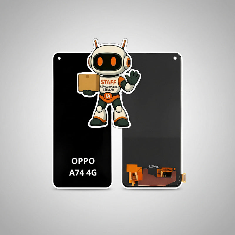 Pantalla Compatible Oppo A74 4g Oled  Calidad Premium Negro