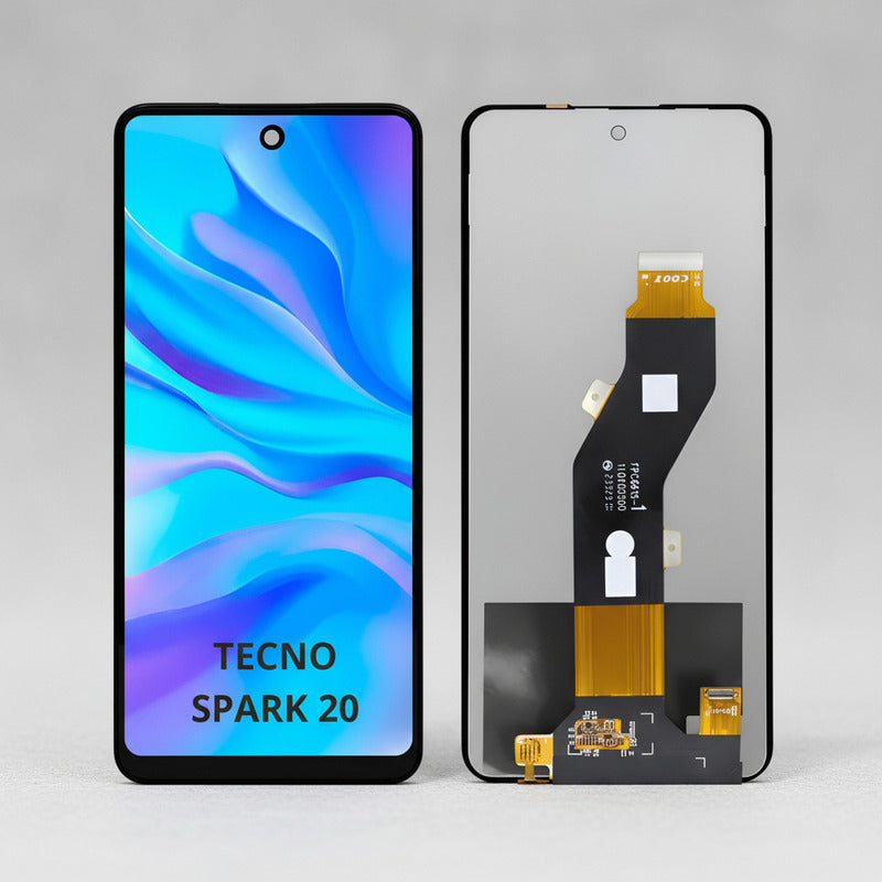 Pantalla Compatible Tecno Spark 20 Alta Calidad Premium Negro