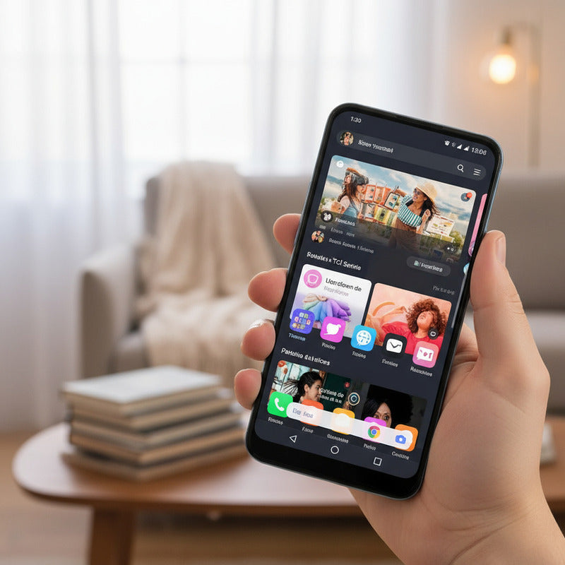 Pantalla Tcl 20se  Alta Calidad Negro