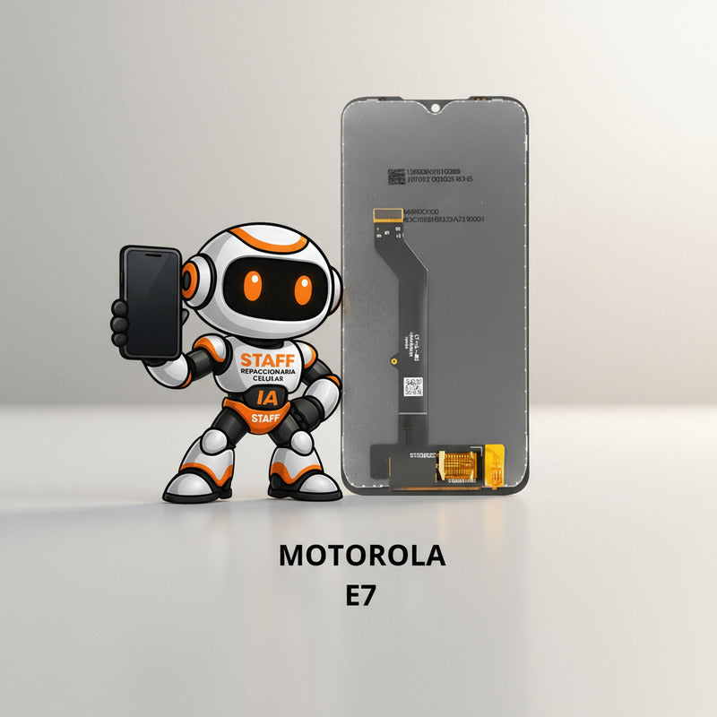 Pantalla Compatible Motorola E7 Alta Calidad Premium Negro