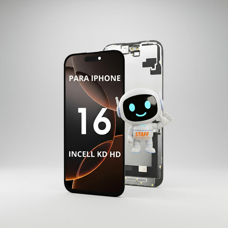 Pantalla Compatible Con iPhone 16 Incell Kd Hd A3287 A3081 Negro