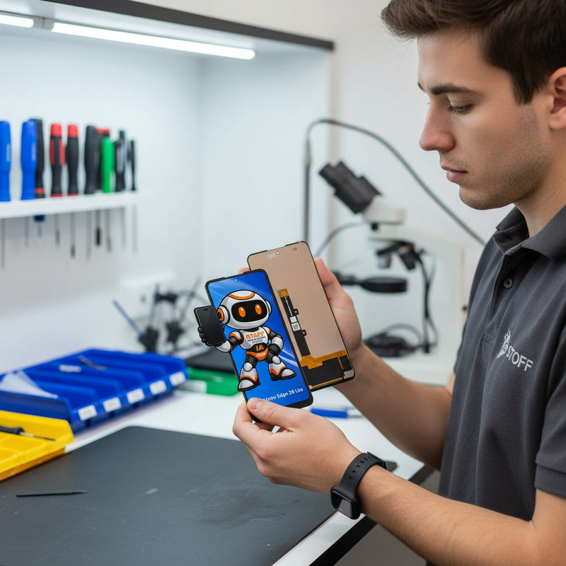 Pantalla Compatible Con Motorola Edge 20 Lite Calidad Incell Negro