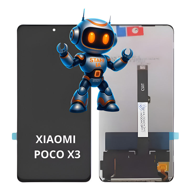 Pantalla  Compatible Xiaomi Poco X3  Alta Calidad Premium Negro