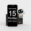 Pantalla Compatible Con iPhone 15 Pro Max Soft Oled Gx Negro