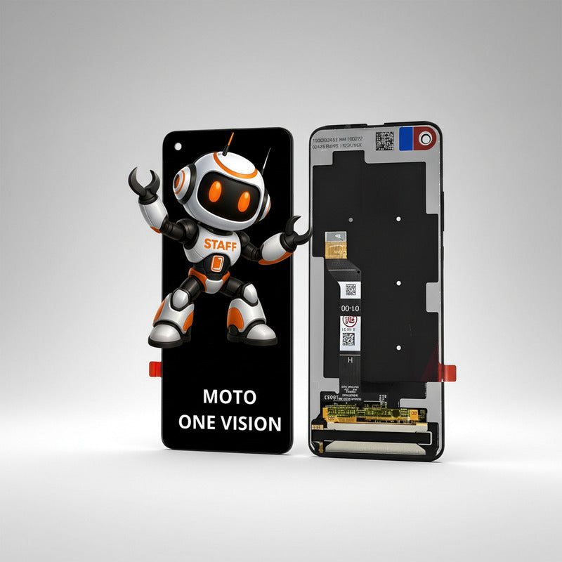 Pantalla Compatible Motorola One Vision Alta Calidad Premium Negro