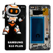 Pantalla Compatible Samsung S10 Plus Marco Premium Negro