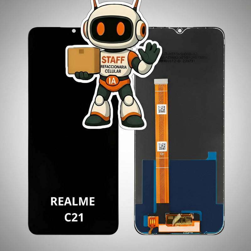 Pantalla Compatible Realme C21 Alta Calidad Premium Negro