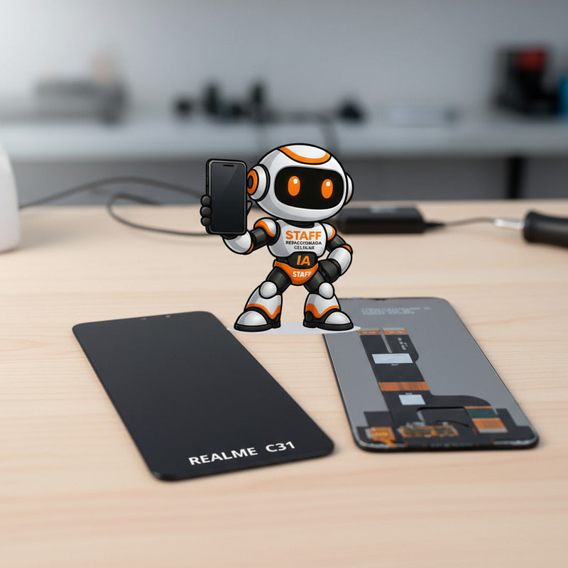 Pantalla Compatible Realme C31 Rmx3501 Calidad Premium Negro