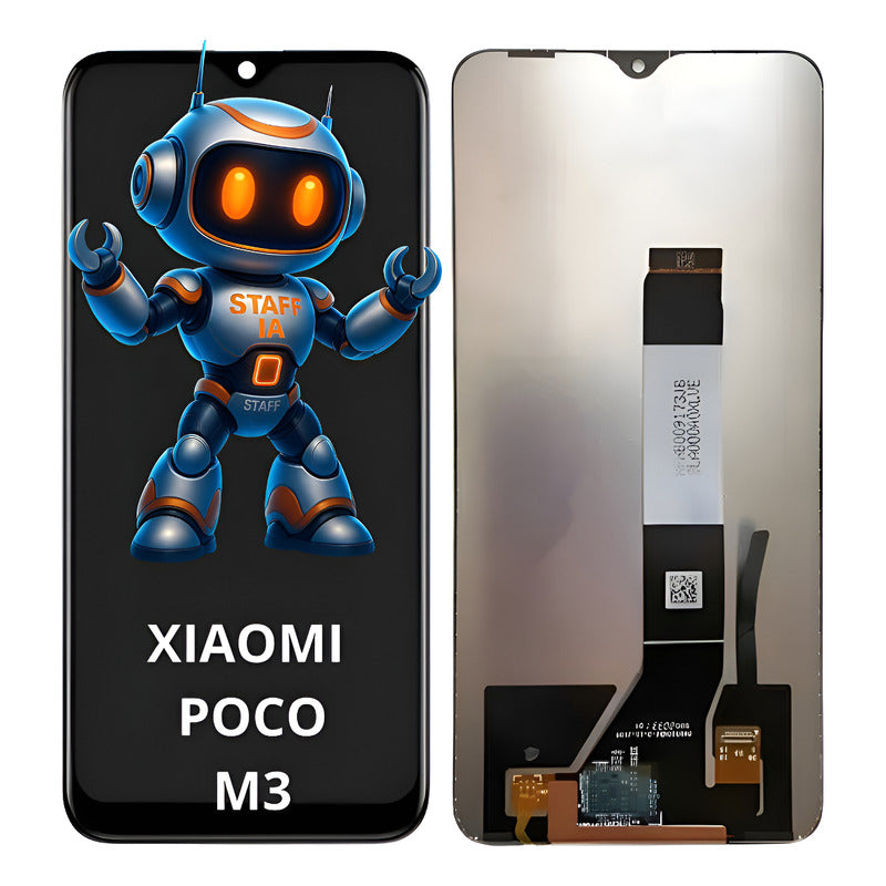 Pantalla  Compatible Xiaomi Poco M3 Alta Calidad Premium Negro