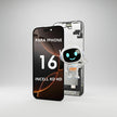 Pantalla Compatible Con iPhone 16 Incell Kd Hd A3287 A3081 Negro