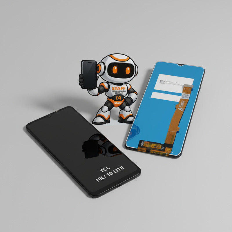 Pantalla Compatible Tcl 10l 10 Lite T770h, Calidad Premium Negro