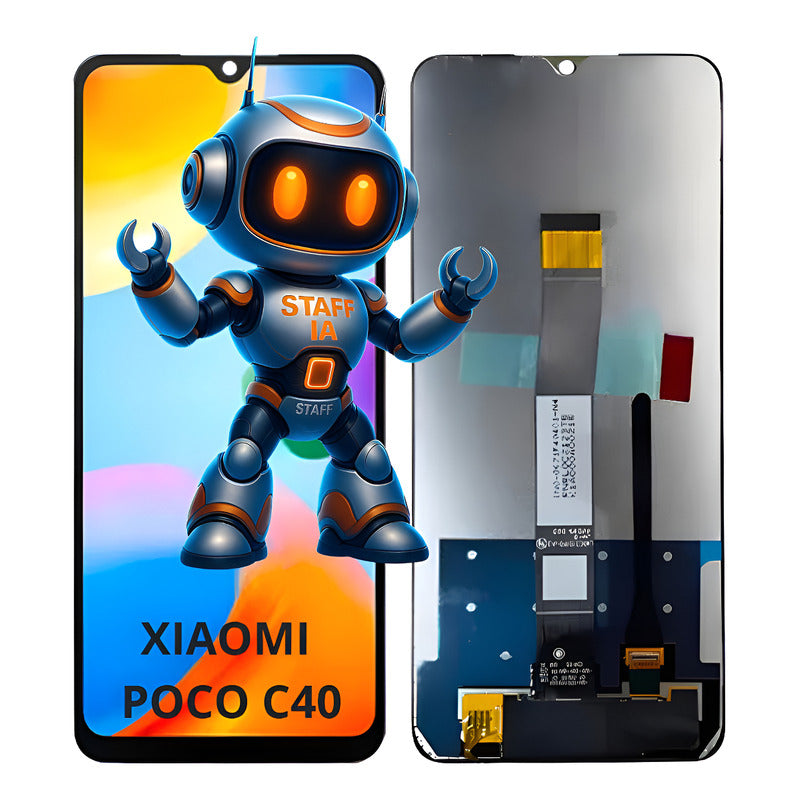 Pantalla  Compatible Xiaomi Poco C40 Alta Calidad Premium Negro