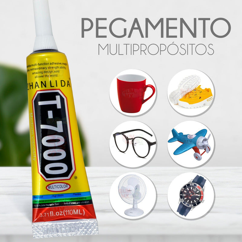 Pegamento Adhesivo T7000 Negro De 110 Ml Multiusos Celulares Zhanlida