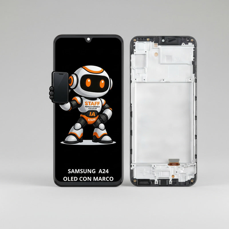 Pantalla Samsung A24 A245 Oled C/ Marco Alta Calidad Premium Negro