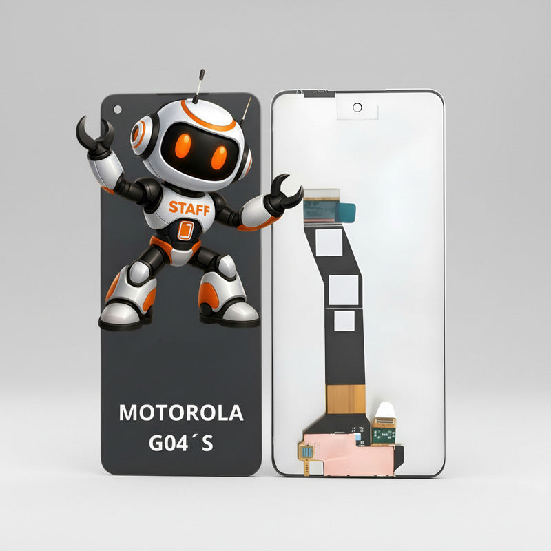 Pantalla Compatible Motorola G04´s  Alta Calidad Premium Negro