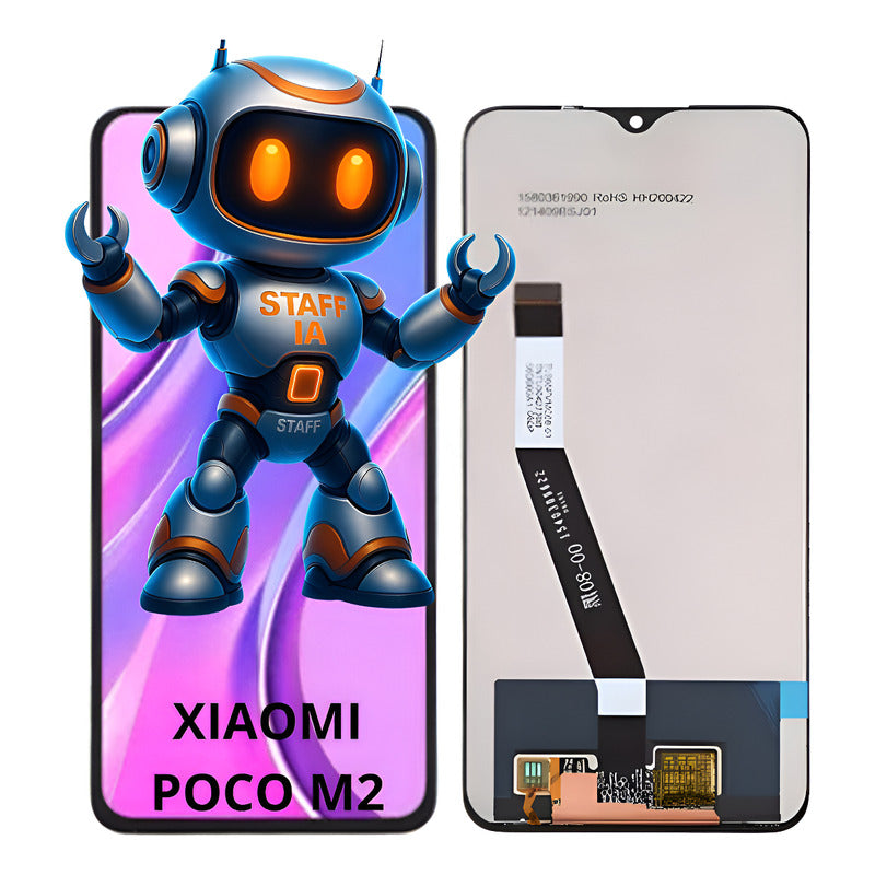 Pantalla  Compatible Xiaomi Poco M2 Alta Calidad Premium Negro