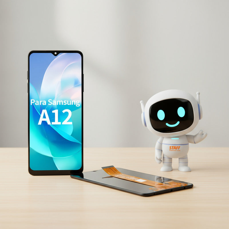 Pantalla Samsung A12 A02 Calidad Premium Negro