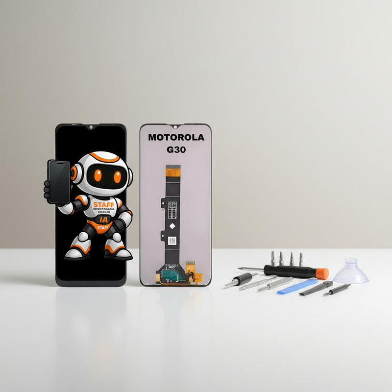 Pantalla  Compatible Motorola G30 Alta Calidad Premium Negro