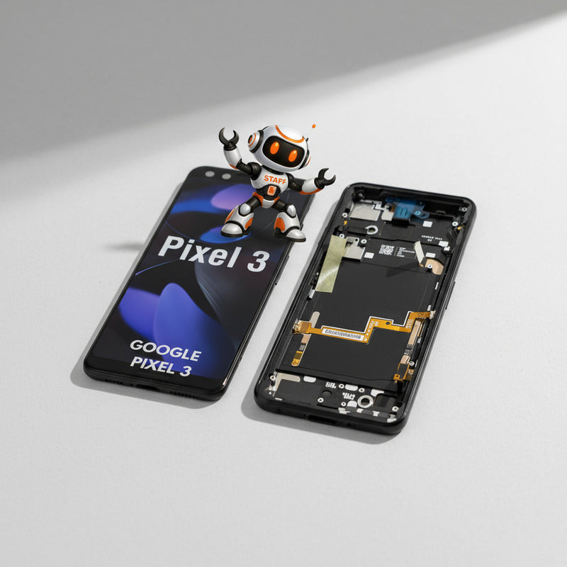 Pantalla Compatible Google Pixel 3 C Marco   Alta Calidad Negro