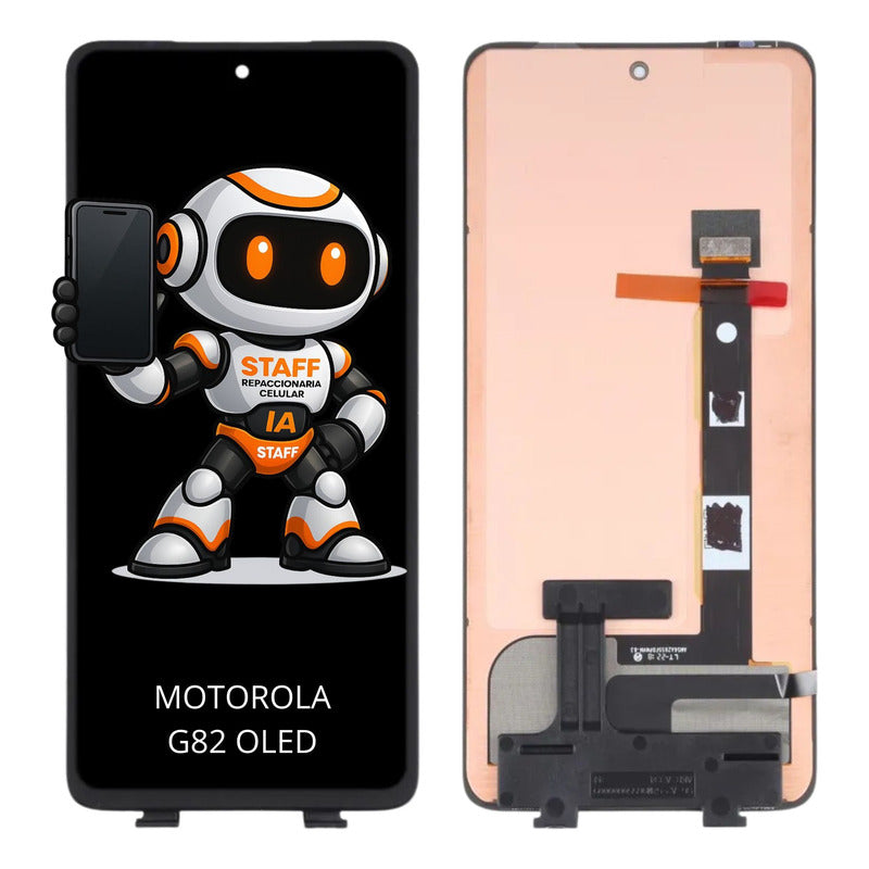Pantalla Motorola G82 Xt2225 C/ Marco Oled Calidad Premium Negro