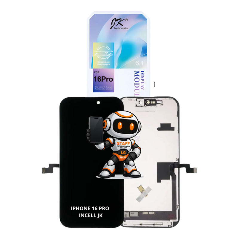 Pantalla iPhone 16 Pro Incell Jk Alta Calidad Premium Negro