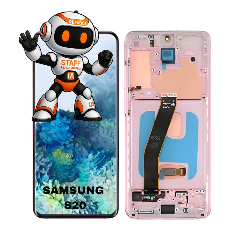 Pantalla Compatible Samsung S20  Marco Premium