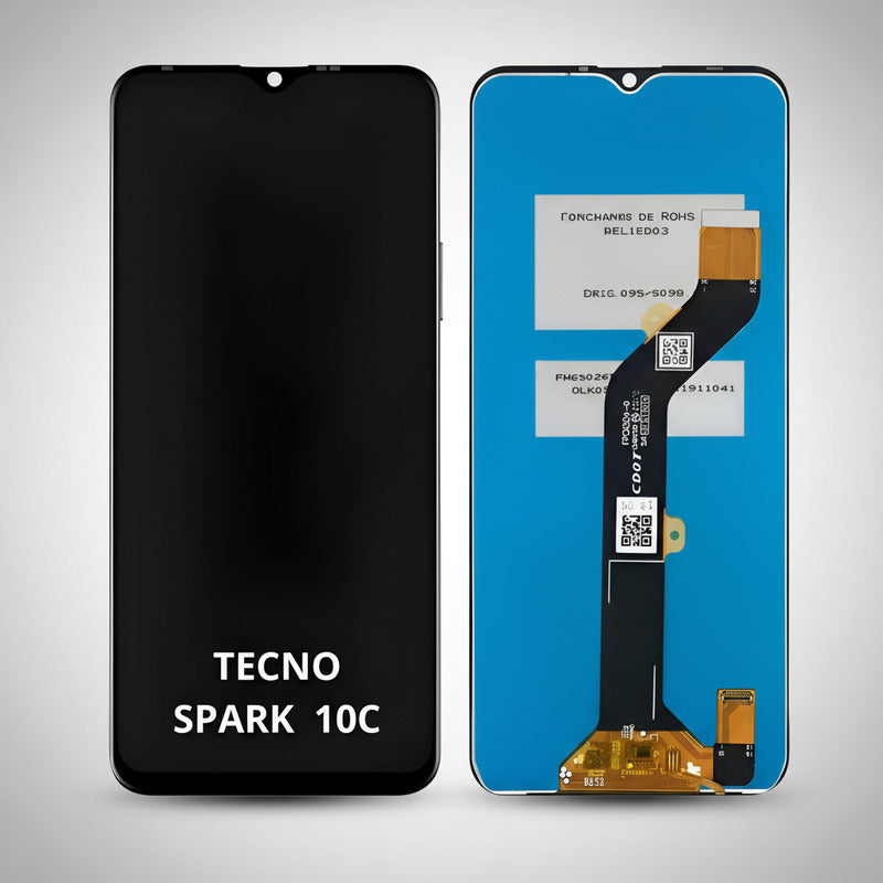 Pantalla Compatible Tecno Spark 10c  Alta Calidad Premium Negro